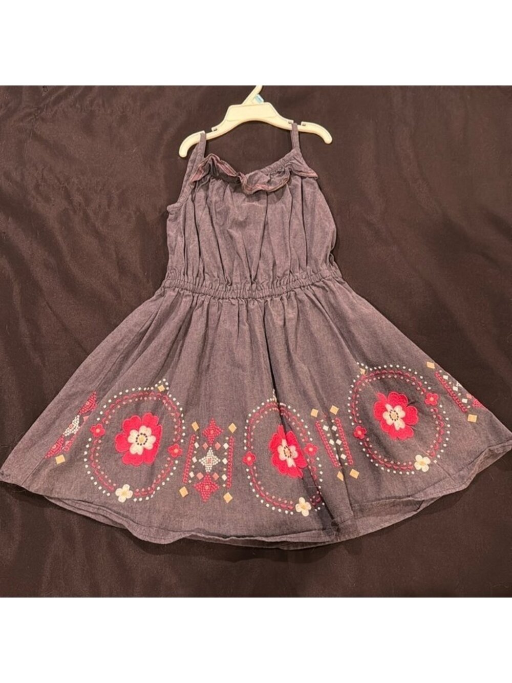 Gymboree dress with floral embroidery size 7